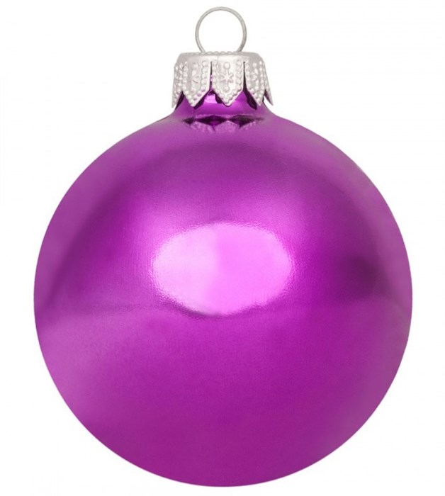 Набор шаров пластик d-8,5см 3шт Фиолетовый ТН85102 ТН85102