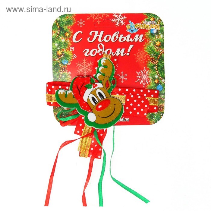 Зажим Олененок с бантиком 1110339 1110339