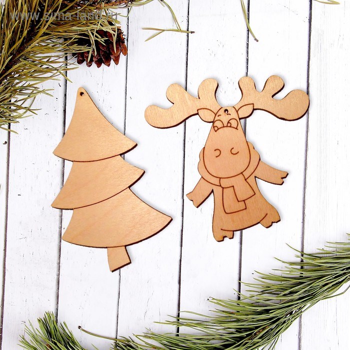 Набор подвесок №9 Елочка и Олененок 2358181 2358181