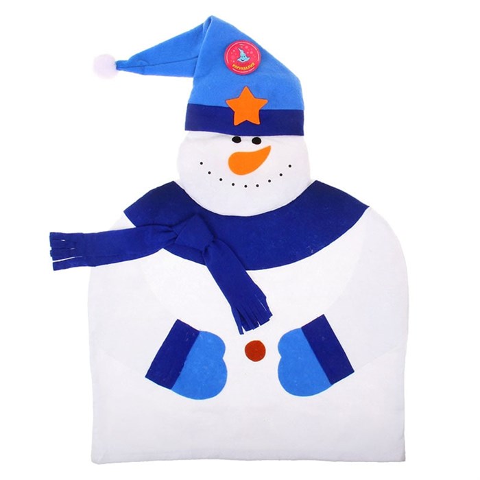 Чехол на спинку стула в виде Снеговика 333484 333484