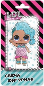 Свеча Фигура Кукла ЛОЛ (LOL) Русалочка 7см 290051