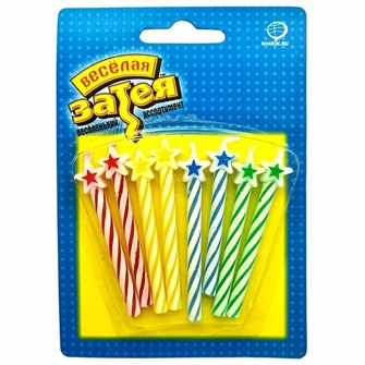 Свечи Со звездой асс 8шт 1502-1158