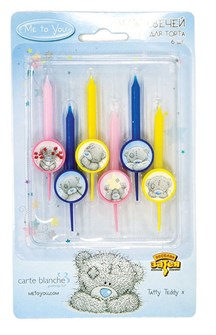 Свечи Me To You на подставках 6шт 1502-1164