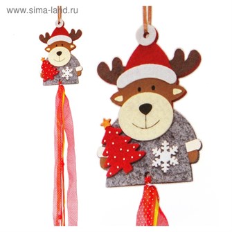 Новогодняя подвеска Олень с елочкой 3*11,5*13см 4351485 4351485