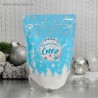 Снег искусственный сыпучий для декора Мелкие хлопья 250гр 3609131 3609131