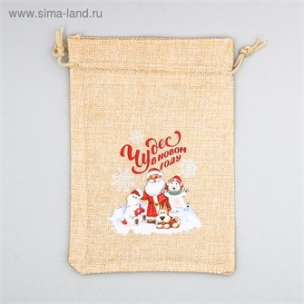 Мешок с термонаклейкой Чудес в новом году 20*30см 3512389 3512389