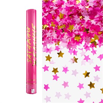 Хлопушка Бумфети 40см Загадай Желание Звезды Фольгир/бум Розовый/Золото 723012 723012