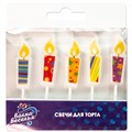 Свечи на шпажках Огоньки 5шт 702242