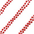 Бусы на елку Красные 4мм*10м 183449